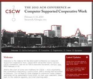 The  International Conference on CSCW
