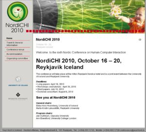 NordiCHI 2010 Conference