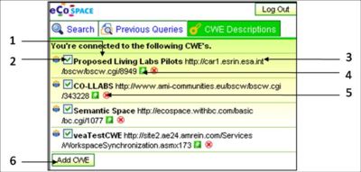 Figure 7: SIOC Xplore Widget CWE Description List