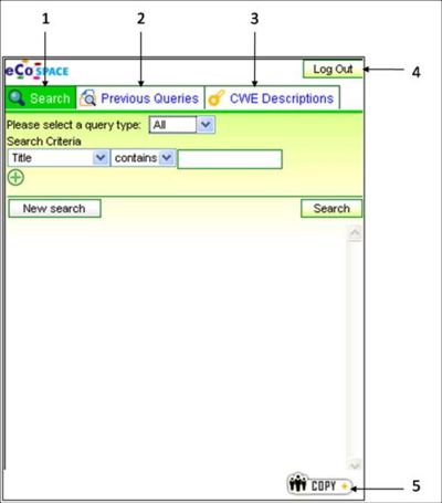 Figure 3: SIOC Xplore Widget Layout